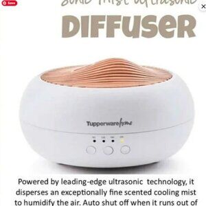 Tupperware Sonic Mist Ultrasonic Electrical Diffuser Aromatics Home